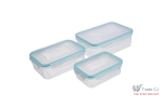 Set 3 caserole pentru alimente MagicHome 0,5l;1l;1,5l;
