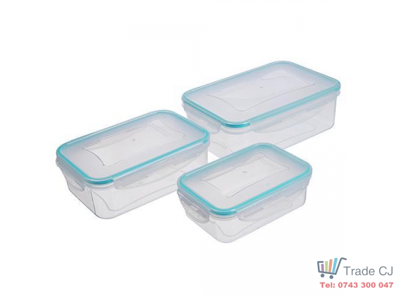 Set 3 caserole pentru alimente MagicHome 0,5l;1l;1,5l;