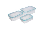 Set 3 caserole pentru alimente MagicHome 0,5l;1l;1,5l;