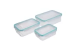 Set 3 caserole pentru alimente MagicHome 0,5l;1l;1,5l;