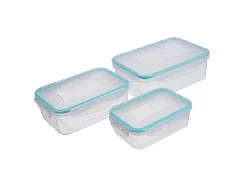 Set 3 caserole pentru alimente MagicHome 0,5l;1l;1,5l;