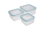Set 3 caserole pentru alimente MagicHome 0,7l;1,2l;2l