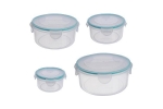 Set 4 caserole pentru alimente MagicHome 0,4l;0.8l;1,5l;2,3l