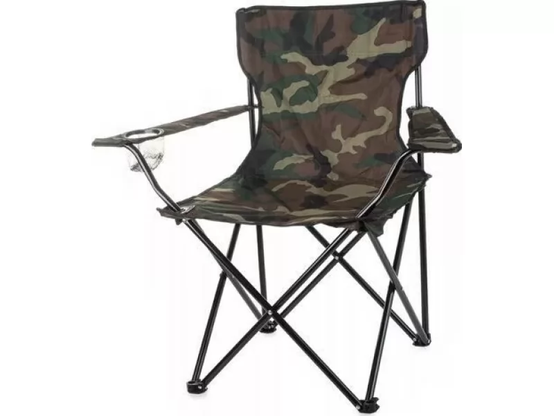 Scaun pliabil pentru pescuit sau camping 85x50x85 cm,army camouflage,max 120kg
