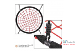 Leagan rotund pentru copii 3-12 ani SpiderNet, diamentru 95 cm, max 70 kg, franghii agatare 1.8 m