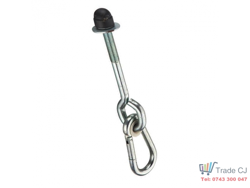 Carabina cu surub pentru prindere leagan si hamac, M12X140mm