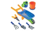 Set jucarii roaba + 7 accesorii pentru plaja si gradina