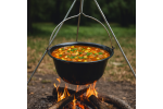 Ceaun emailat negru cu maner metal, pentru gulas si tocanite, capacitate 12l, 39.8x18 cm