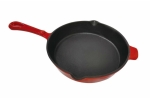 Tigaie rotunda din fonta emailata pentru grill, 27x5 cm