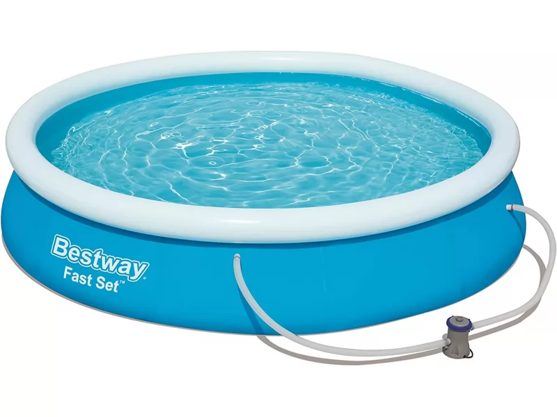 Piscina cu inel gonflabil Bestwayi ¾ FS, Triplex PVC, 366x76 cm, cu pompa filtrare inclusa