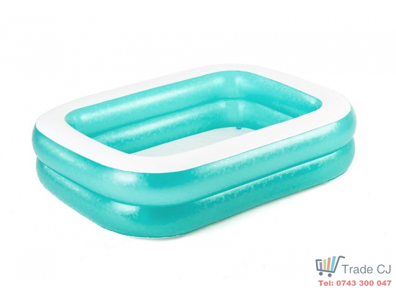 Piscina Bestwayi ¾ EasySet gonflabila pentru copii, dreptunghiulara, 200x146x48 cm
