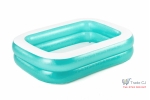 Piscina Bestwayᆴ EasySet gonflabila pentru copii, dreptunghiulara, 200x146x48 cm
