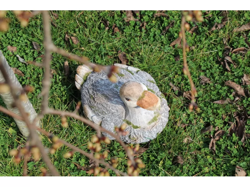 Decoratiune gradina Duck,ceramica,30.5 x 21.5 x 25cm
