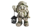 Decoratiune gradina Dwarf with lantern,ceramica,24 x 20.5 x 36 cm