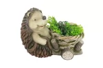 Ghiveci decorativ Sitting hedgehog, ceramica,37 x 21 x 27 cm