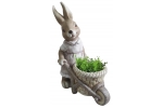 Ghiveci decorativ Bunny with trumpet,ceramica,34 x 19 x 49 cm