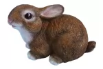 Decoratiune pentru gradina Rabbit,rasina sintetica,18,5 x 15,5 x 26cm