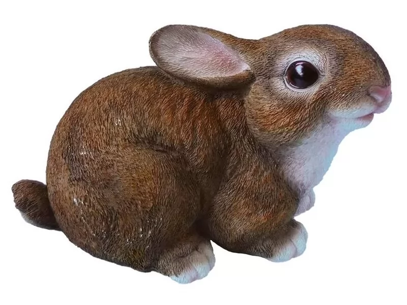Decoratiune pentru gradina Rabbit,rasina sintetica,18,5 x 15,5 x 26cm