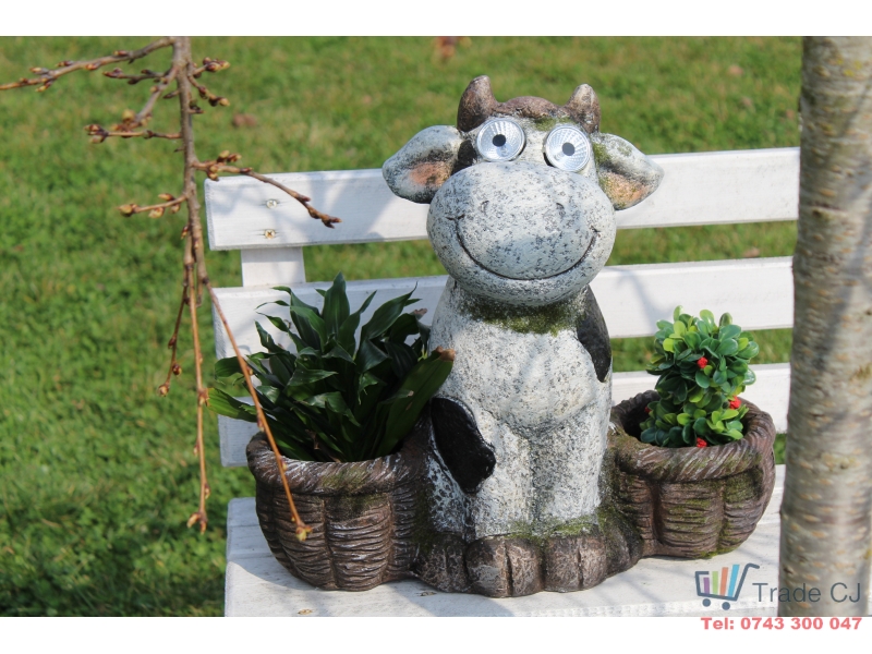 Ghiveci decorativ Pretty Cow,ceramica,41.5 x 21 x 39 cm