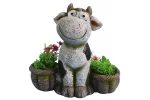Ghiveci decorativ Pretty Cow,ceramica,41.5 x 21 x 39 cm