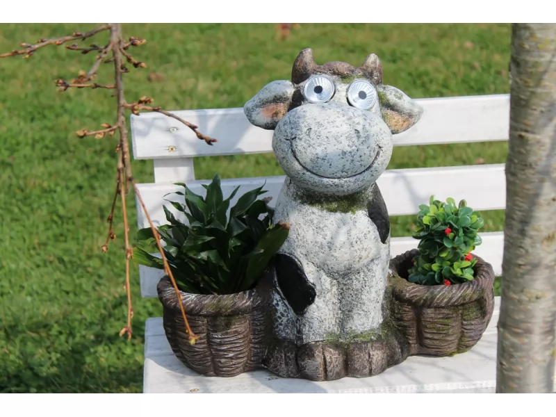 Ghiveci decorativ Pretty Cow,ceramica,41.5 x 21 x 39 cm