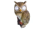 Decoratiune gradina Owl with eyes,rasina sintetica,15 x 14 x 22 cm,Led