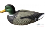 Decoratiune plastic WildDuckMale, pentru gradina si iazuri, 41x17 cm