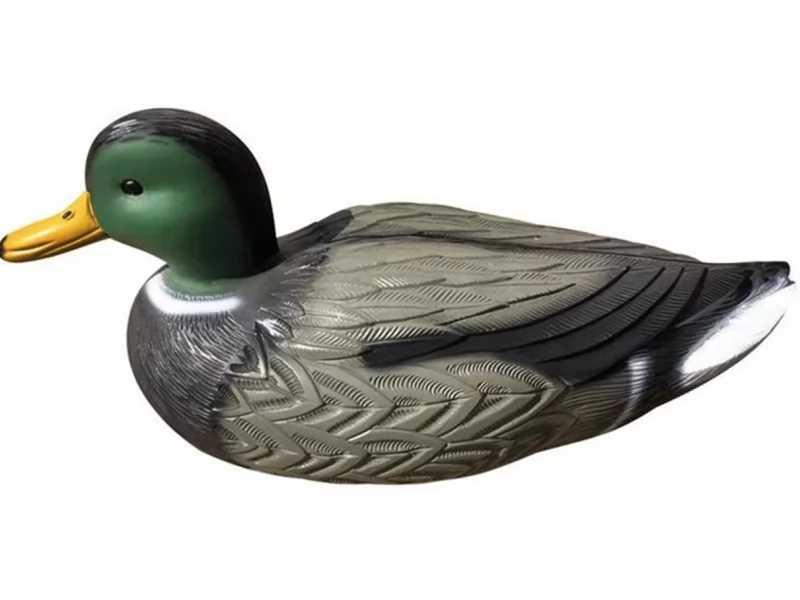 Decoratiune plastic WildDuckMale, pentru gradina si iazuri, 41x17 cm