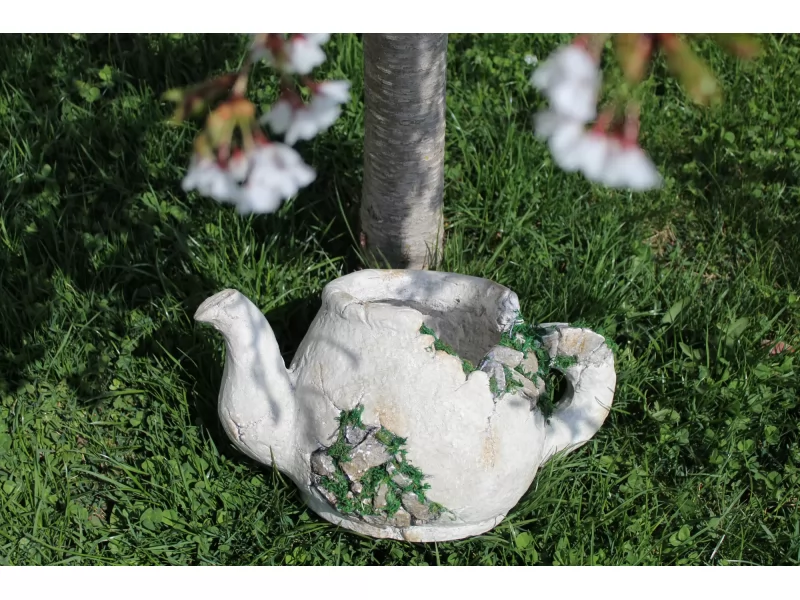 Ghiveci decorativ Jug with flowerpot,ceramica 40 x 23 x 20 cm