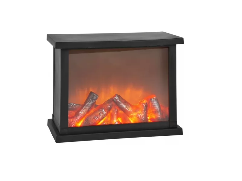 Semineu decorativ cu efect flacara, alimentare cu baterii 3xAA,28x15x21 cm