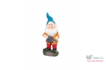 Decoratiune pentru gradina, Dwarf with watering can, rasina sintetica, 12,5x12x30 cm