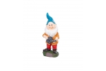 Decoratiune pentru gradina, Dwarf with watering can, rasina sintetica, 12,5x12x30 cm