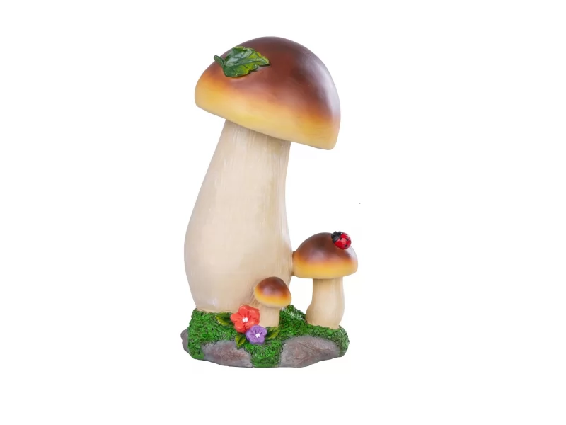 Decoratiune pentru gradina, Mushroom, rasina sintetica, 13,7x11,6x24,7 cm