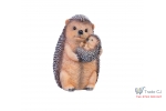 Decoratiune pentru gradina, Hedgehogs, rasina sintetica, 15,5x13x19,7 cm