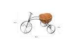 Suport decorativ din metal pentru ghiveci flori, tip bicicleta, 48x30x30 cm