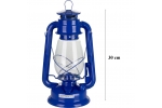 Set lampa cu fitil + ulei lampa 1l, culoare albastra, inaltime 30cm