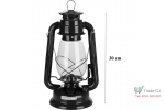 Set lampa cu fitil + ulei lampa 1l, culoare neagra, inaltime 30cm