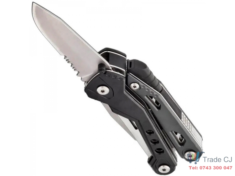Cutit multifunctional Outdoor Survival cu geanta transport din material textil
