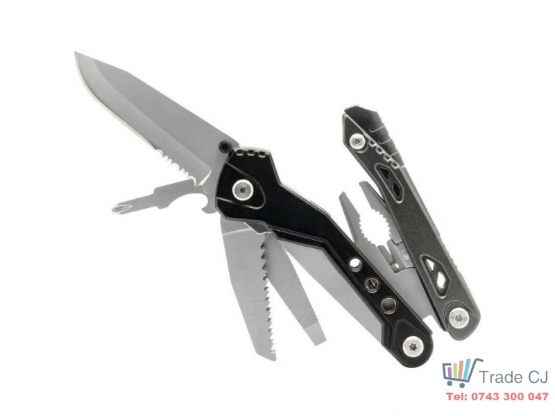 Cutit multifunctional Outdoor Survival cu geanta transport din material textil