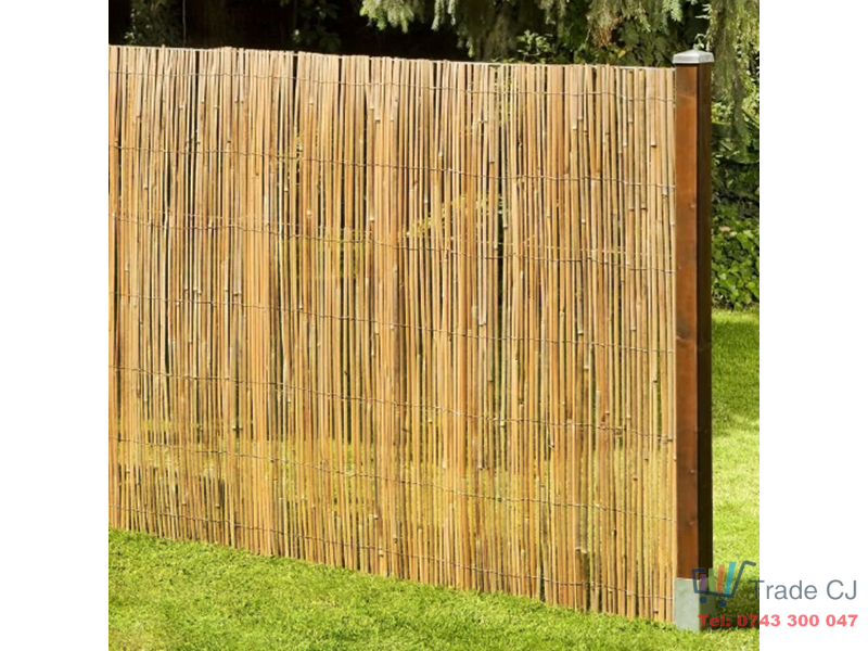 Gard decorativ din bambus natural 1.5x5m