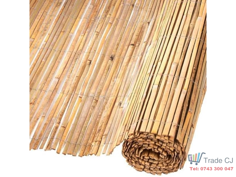 Gard decorativ din bambus natural 1.5x5m
