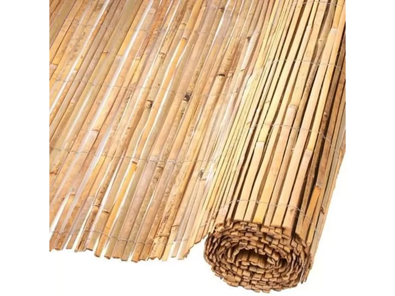Gard decorativ din bambus natural 1.5x5m