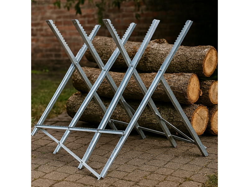 Capra taiat lemne profesionala SGTT, structura metalica, pliabila, rezistenta 150 kg, stabila si compacta