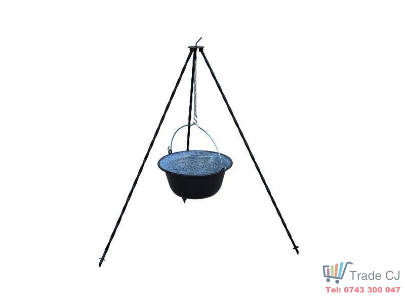 Set ceaun emailat 16 l SGTT + trepied 120 cm