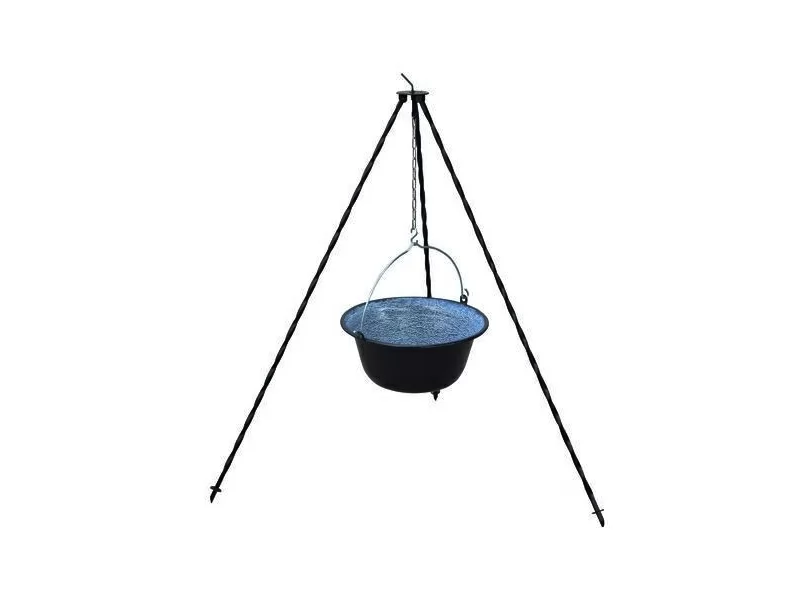 Set ceaun emailat 25 l SGTT + trepied 120 cm