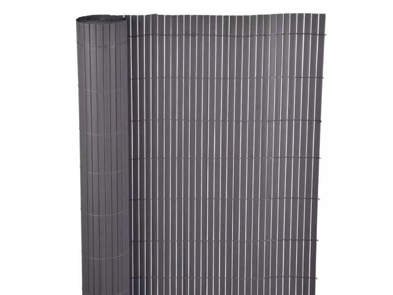 Gard,paravan din PVC,gri 1,5x3m,1300g m2,rezistent la UV