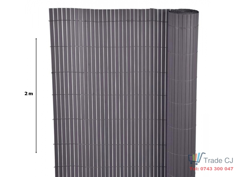 Gard,paravan din PVC,gri 2x3m,1300g m2,rezistent la UV