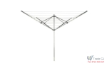 Uscator rufe din aluminiu pentru gradina, 4 brate, 50 m