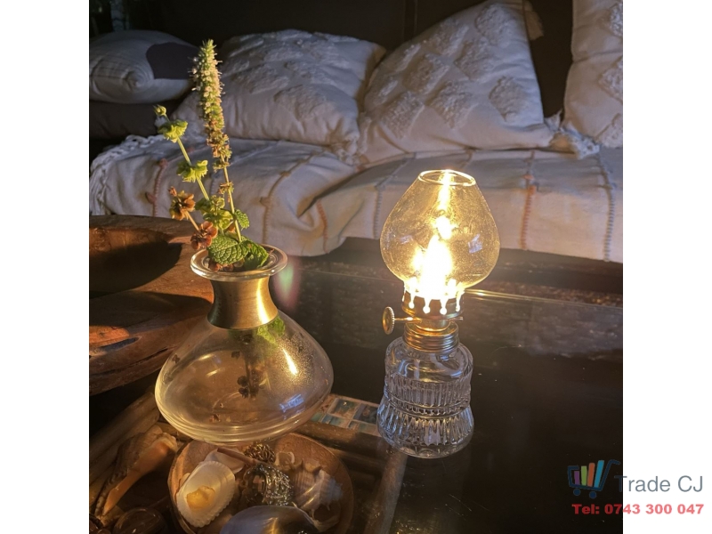 Mini Lampa cu gaz Strend Pro Luna, Inaltime 14.3 cm, abajur de sticla