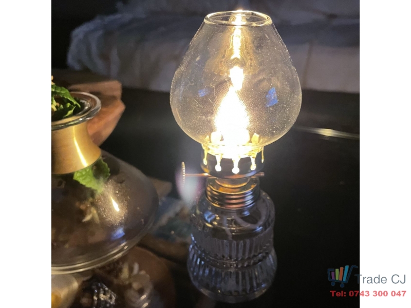 Mini Lampa cu gaz Strend Pro Luna, Inaltime 14.3 cm, abajur de sticla
